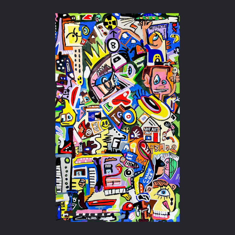 large abstract wall art