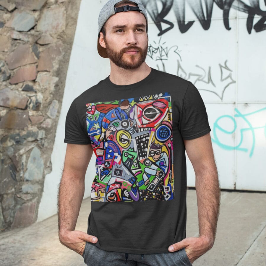 Artist Designed T-Shirt – Organic Graphic Art by Ciano - Image 4