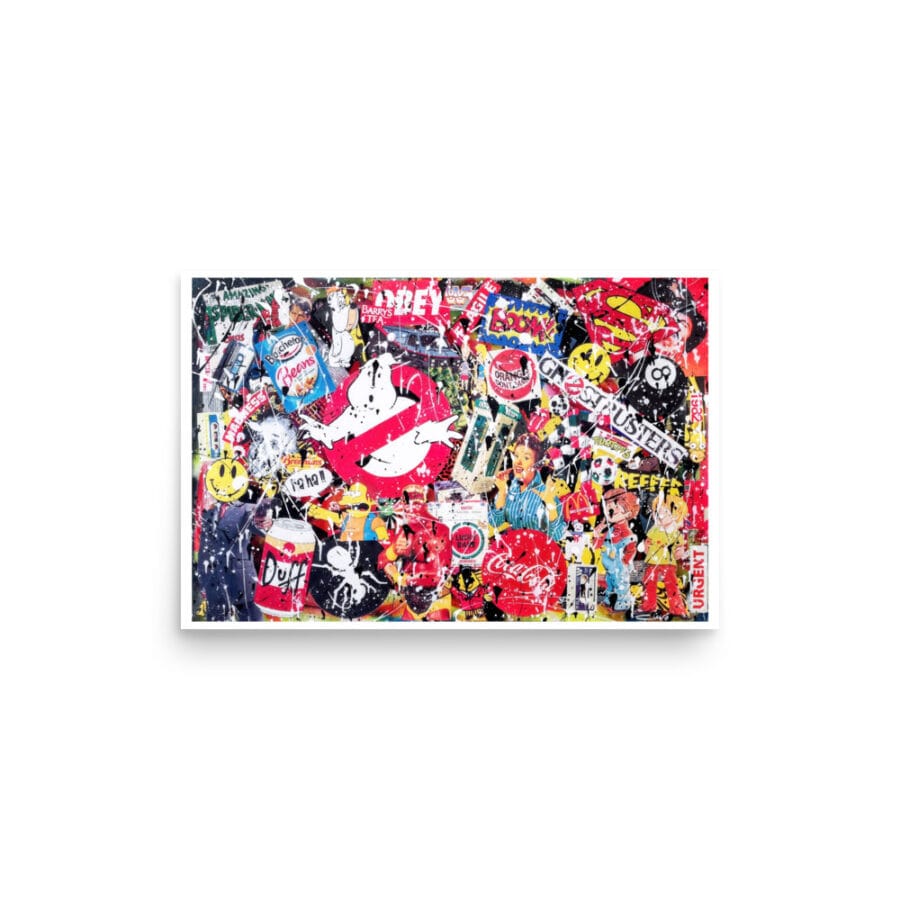 Hot Since 82 – Retro Pop Culture Collage Art Print by Ciano - Image 2