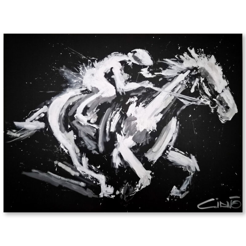 abstract horse painting