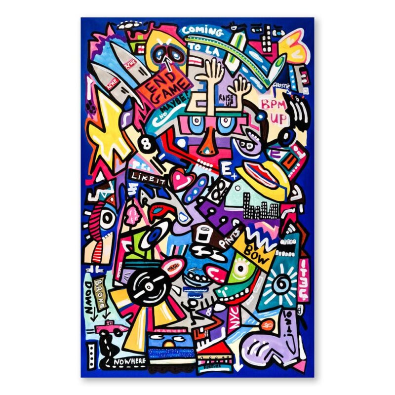 large abstract painting